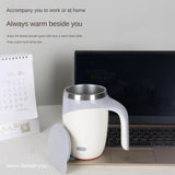 USB Self-Stirring Coffee Mug — Stainless Steel, Electric Auto-Mix, 400ml