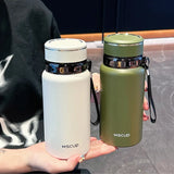 Stainless Steel 316 Vacuum Flask with Filter β 600ml / 800ml, Coffee & Tea Bottle