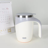 USB Self-Stirring Coffee Mug — Stainless Steel, Electric Auto-Mix, 400ml
