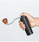 HAVMORE Manual Coffee Grinder — All-Metal Body, Anti-Slip Grip, Portable Burr Grinder