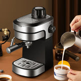 GEION Espresso Machine — 800W Steam Boiler with Milk Frother | 220–240V