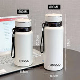 Stainless Steel 316 Vacuum Flask with Filter — 600ml / 800ml, Coffee & Tea Bottle
