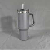 40oz Tumbler Vacuum Insulated Thermos Custom Travel Cup Stainless Steel Water Bottle Coffee Mugs With Handle Outdoor Drinkware