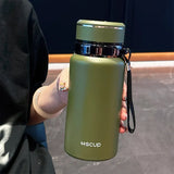 Stainless Steel 316 Vacuum Flask with Filter — 600ml / 800ml, Coffee & Tea Bottle