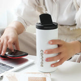 400ml Leakproof Travel Thermos Mug — Stainless Steel, Vacuum Insulated, Portable