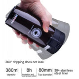 Snap-on Lid Design Thermal Mug 500ml Stainless Steel Coffee Cup Double Wall Vacuum Flask Bottle Tea Coffee Leak-proof Mug